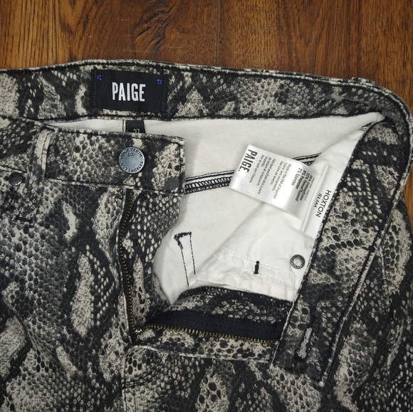 PAIGE Snakeskin Hoxton Slim Women's Jeans Size 27 - Picture 3 of 8